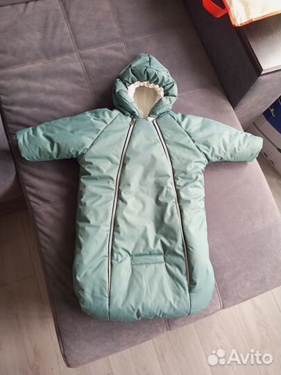 Конверт зимний на овчине для малыша