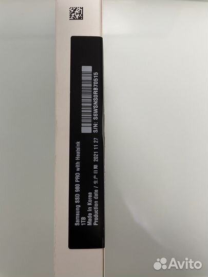 Samsung 980 pro 1tb с радиатором