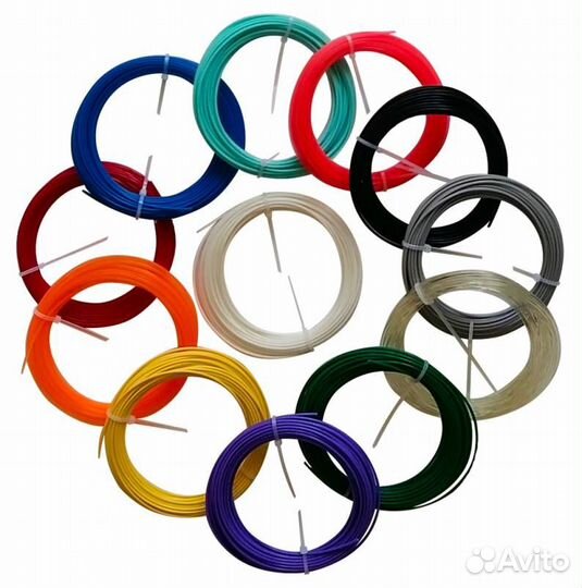 Пластик для ручки 3D Cactus PLA d1.75мм, L10м 12цв