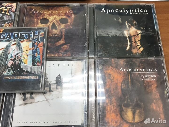 CD Megadeth, Apocaliptica, Sepultura, Slayer и др