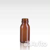 Флакон 125 мл для сиропа янтарное стекло, без крыш