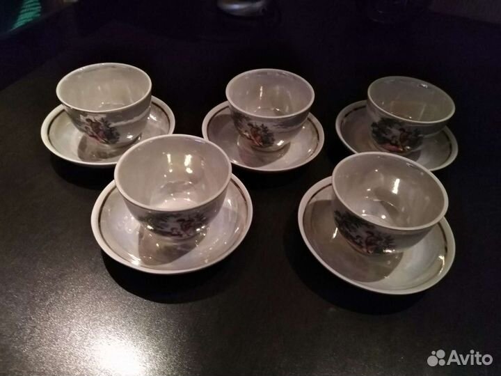 Чашки кофейные с блюдцами советских времен