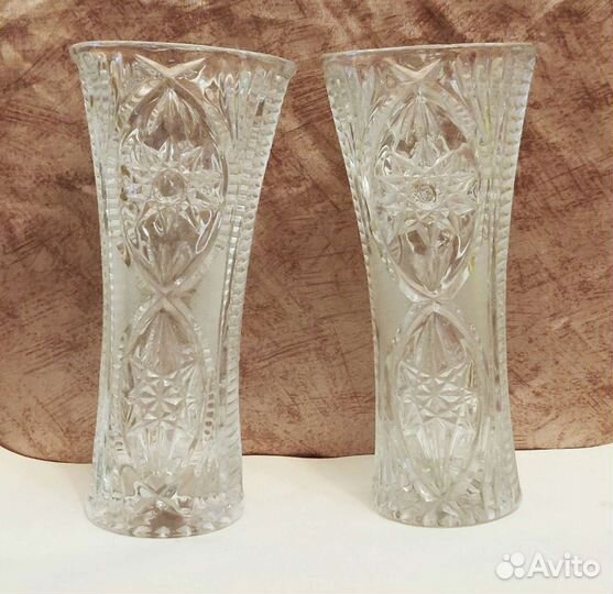 Хрустальные вазы СССР винтаж