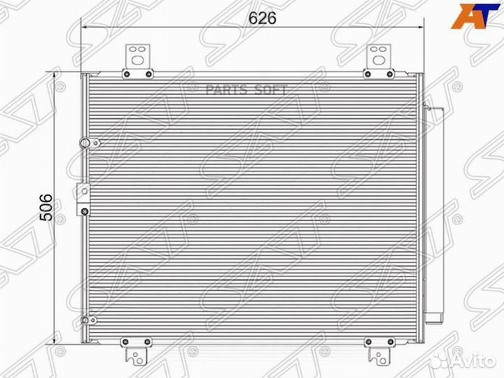 Конденсер toyota hiace -20