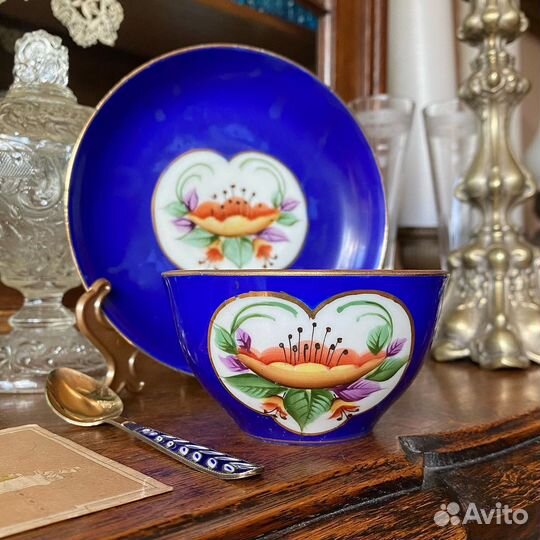 Редкая чайная пара Дулево