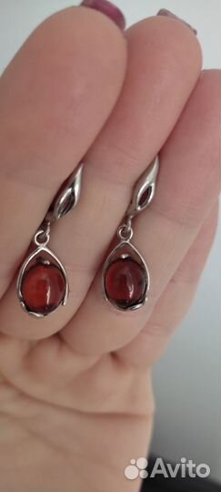 Серьги серебро