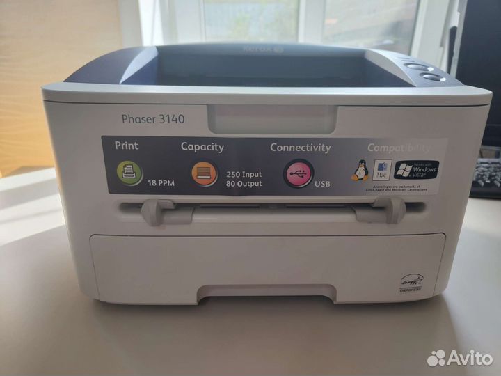 Принтер лазерный Xerox Phaser 3140 + 2 картриджа