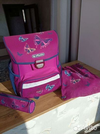 Рюкзакранец для первоклассника Herlitz «Бабочки»