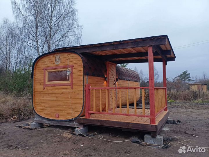 Баня бочка под ключ