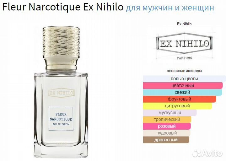 Духи масляные Fleur Narcotique Ex Nihilo