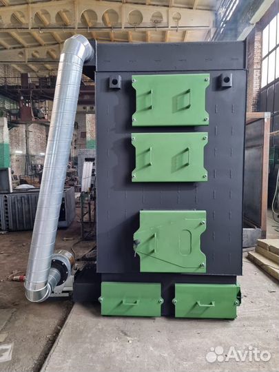 Котел твердотопливный для мебельного цеха опилки