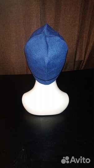 Lacoste двухсторонняя синяя шапка