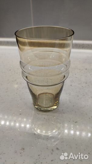 Стакан винтажный,цветное стекло, времён СССР