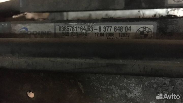 Кассета радиаторов BMW X3 E83 рест. 2006 7789793