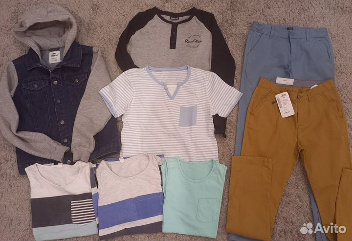 Джинсовая куртка,брюки,плавки 152-158 см