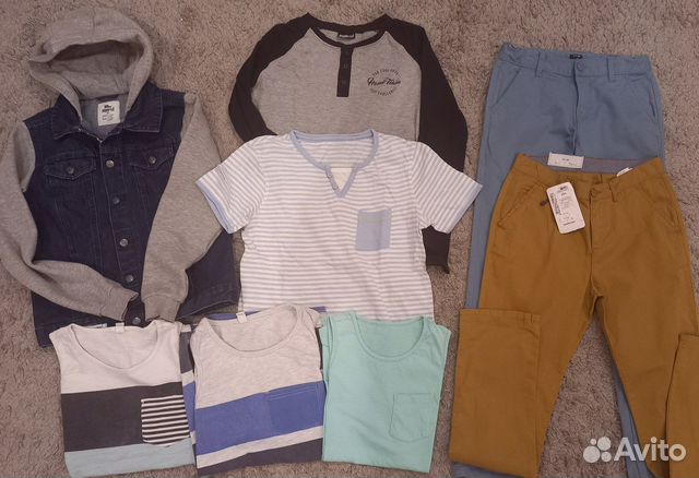 Джинсовая куртка,брюки,плавки 152-158 см