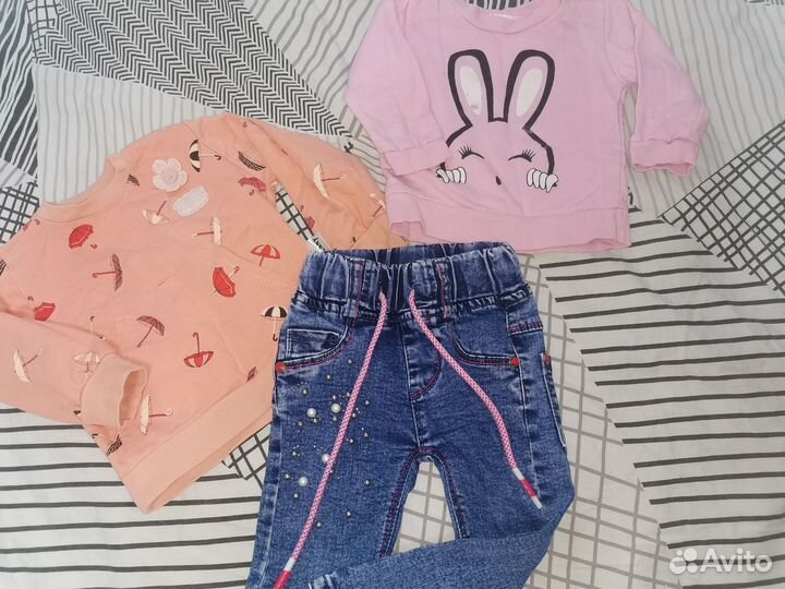 Одежда, комбинезоны и обувь для девочки 68-80