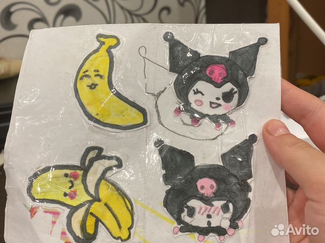 Наклейки 2 куроми 2 банана