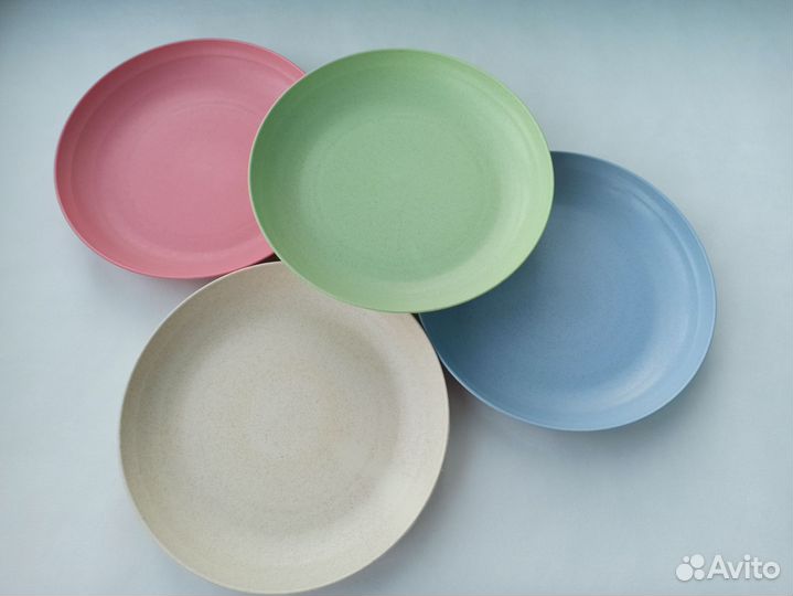 Тарелки из пшеничного волокна, 4шт