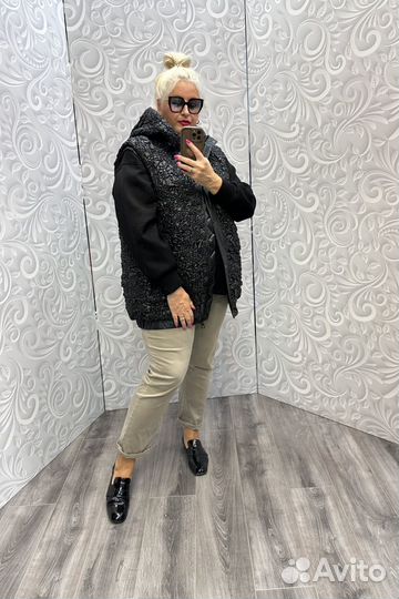 Жилет необычный р.62/64/66