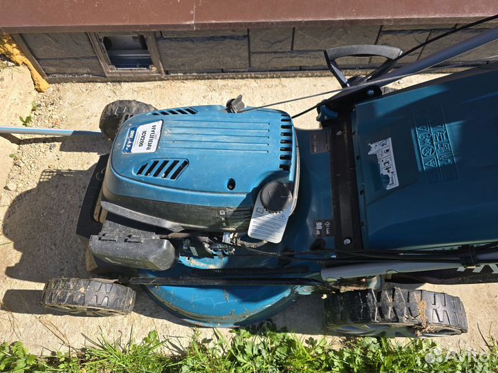 Газонокосилка бензиновая самоходная бу hyundai