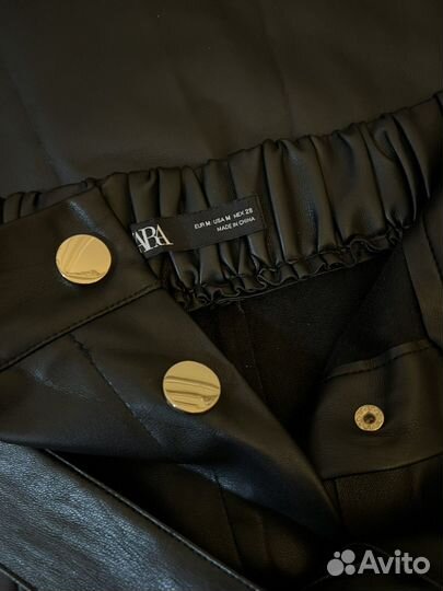 Кожаная юбка zara