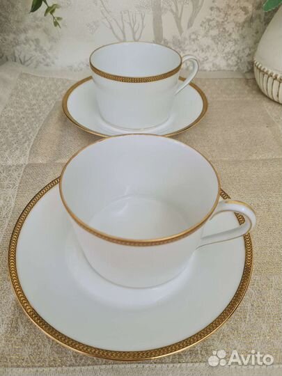 Антиквариат. Чайная пара. Лимож/ Limoges