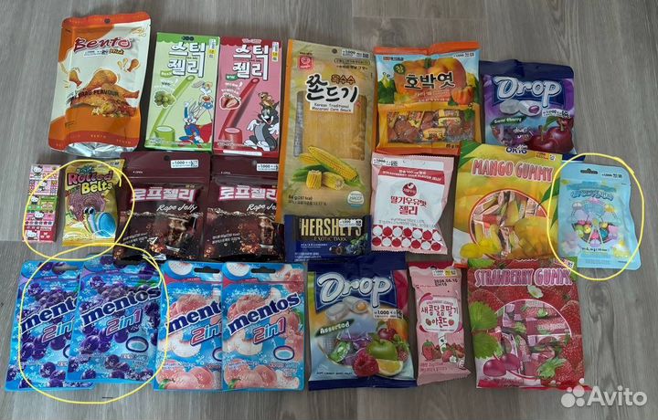 Корейский бальзам,карты,сладости