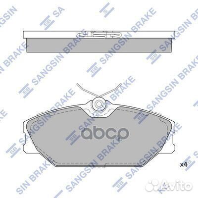 Колодки торм.дисковые Hi-Q Renault Samsung lagu