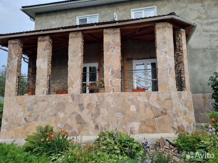 Природный камень плитняк серый для облицовки