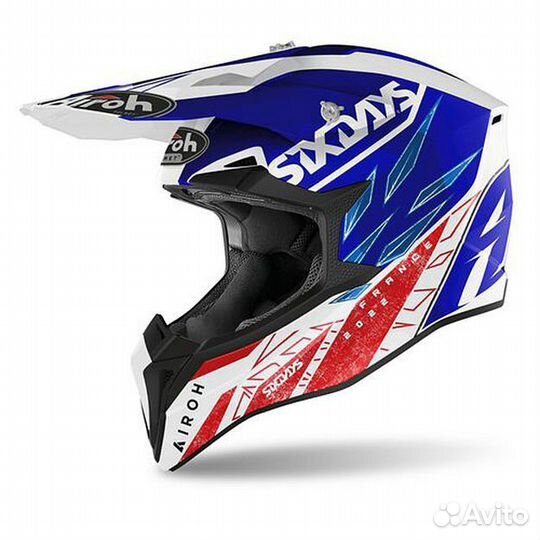 Кроссовый шлем Airoh Six Days 2022 France Gloss M