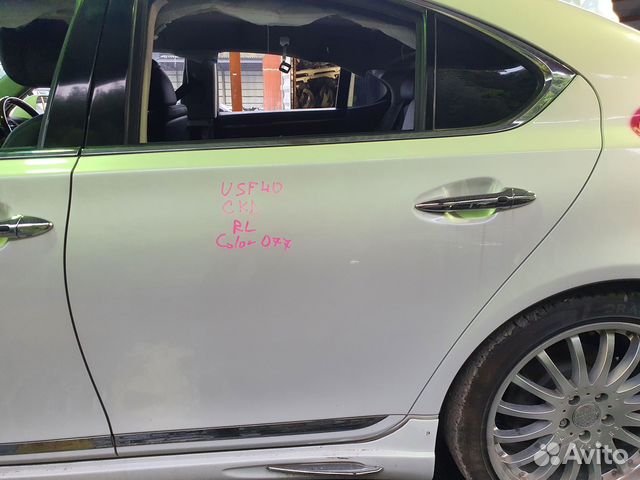 Дверь зад лево c Lexus LS460 USF40 1UR-FSE