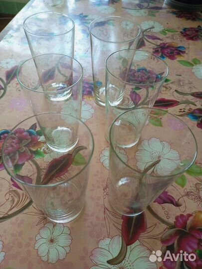 Стаканы стекло и хрусталь Богемия