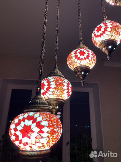 Турецкая марокканская мозаичная люстра