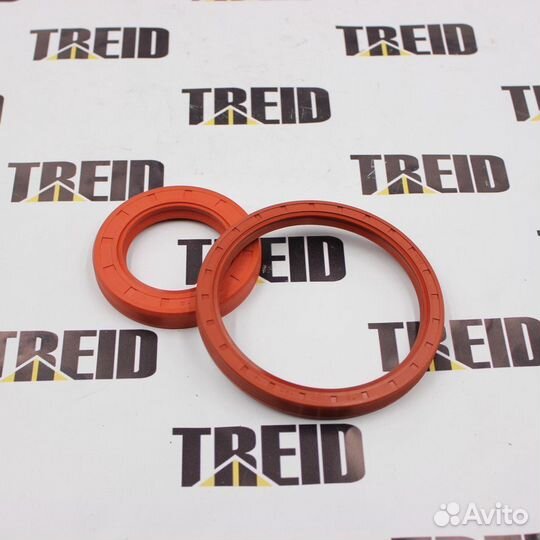 Сальники коленвала 4rmazg/ZY4 (комплект 2 шт)