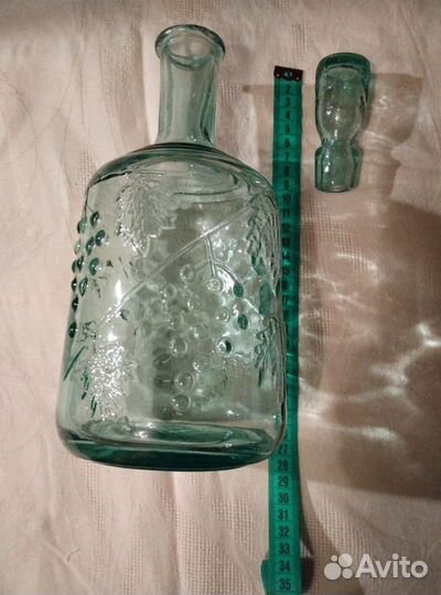 Графин цветное стекло СССР