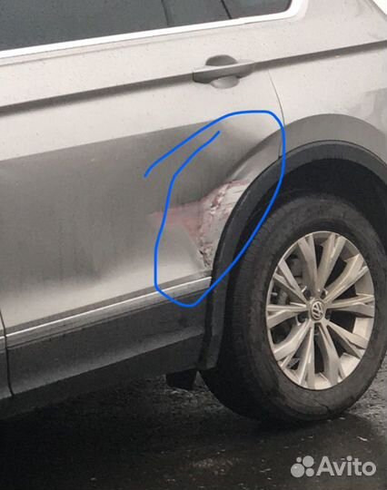 Дверь задняя левая VW Tiguan II