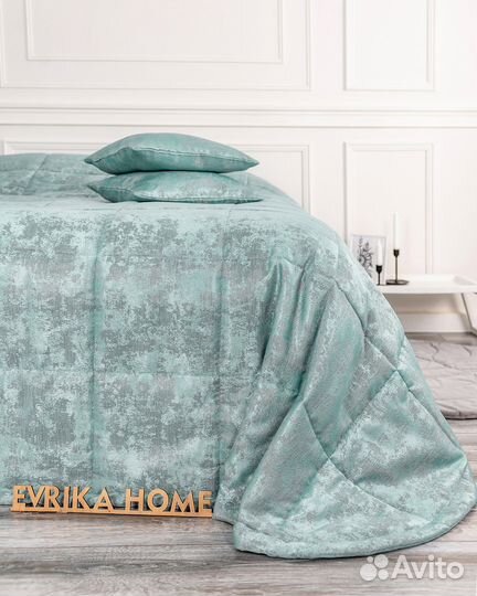 Покрывало Зарина бирюза новое плед на кровать