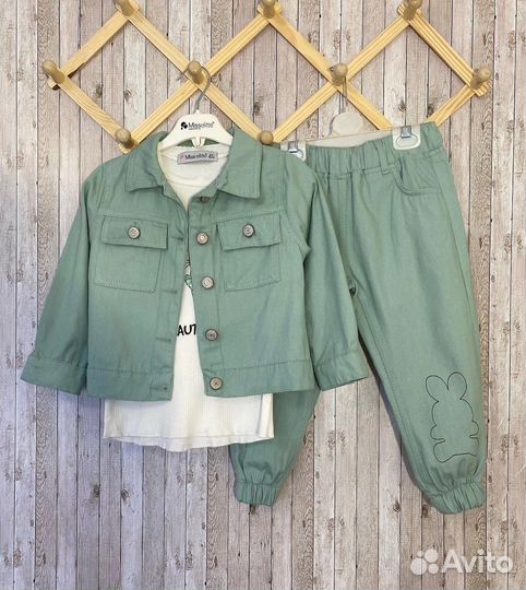 Джинсовый костюм для девочки