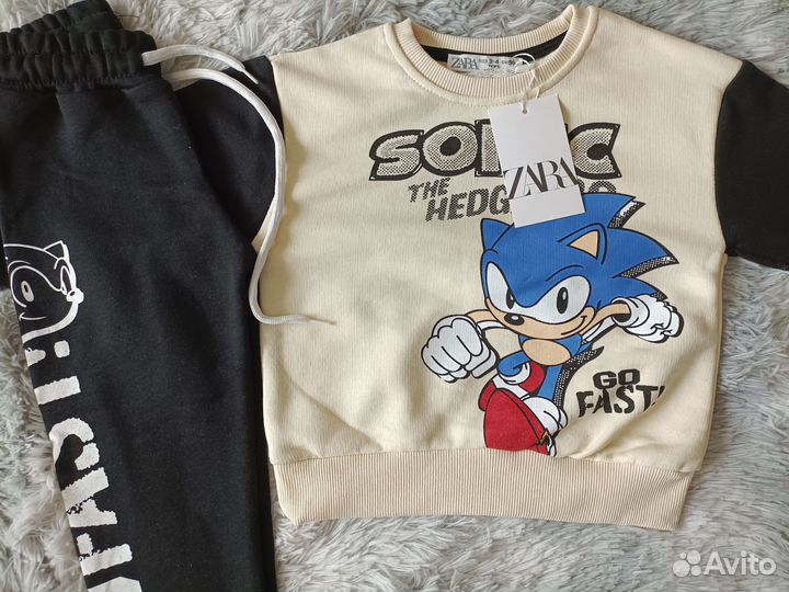 Детский костюм Соник Бум sonic 122 zara