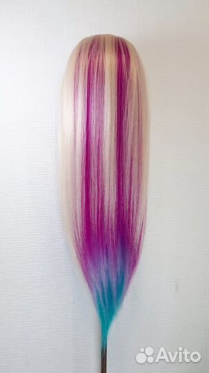 Голова учебная с волосами