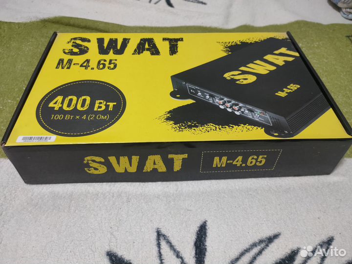 Автомобильный усилитель для сабвуфера swat M-4.65
