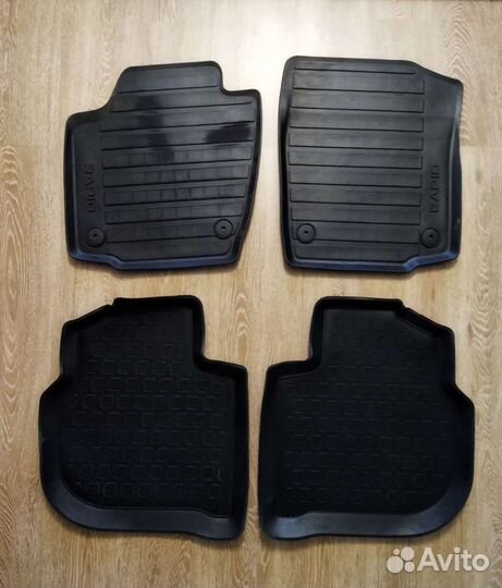 Резиновые коврики skoda rapid 2020