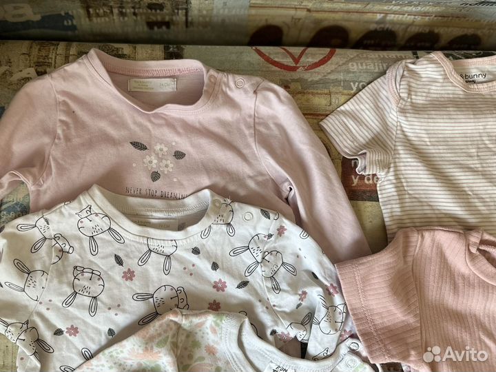 Вещи брендовые пакетом на девочку 68-74