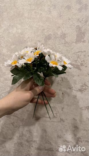 Цветы искусственные ромашки
