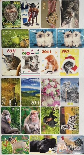 Календари: кошки, собаки, мыши, природа, цветы
