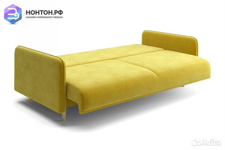 Диван книжка Эстет горчичный