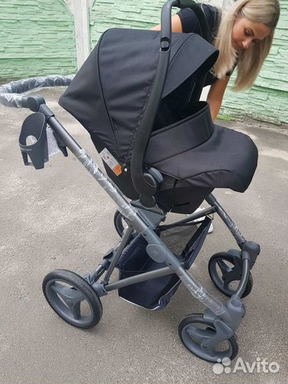 Коляска 3 в 1 легкая bebetto flavio pro