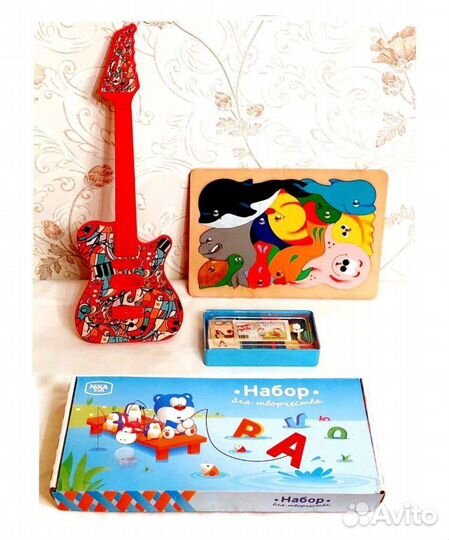 Гитара, пазлы, 