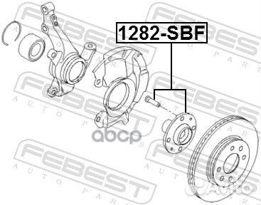 Ступица колеса перед прав/лев 1282SBF Febest